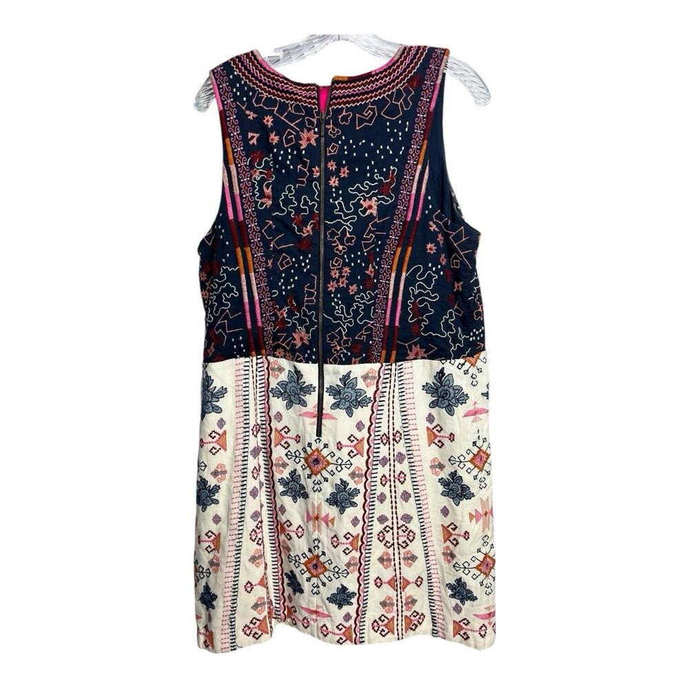 Anthropologie Women’s Akemi + Kin Reagan Embroidered Sleeveless Dress Size 14 - Picture 2 of 9